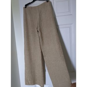 Wide leg low waist long pants 90's Y2K sand color